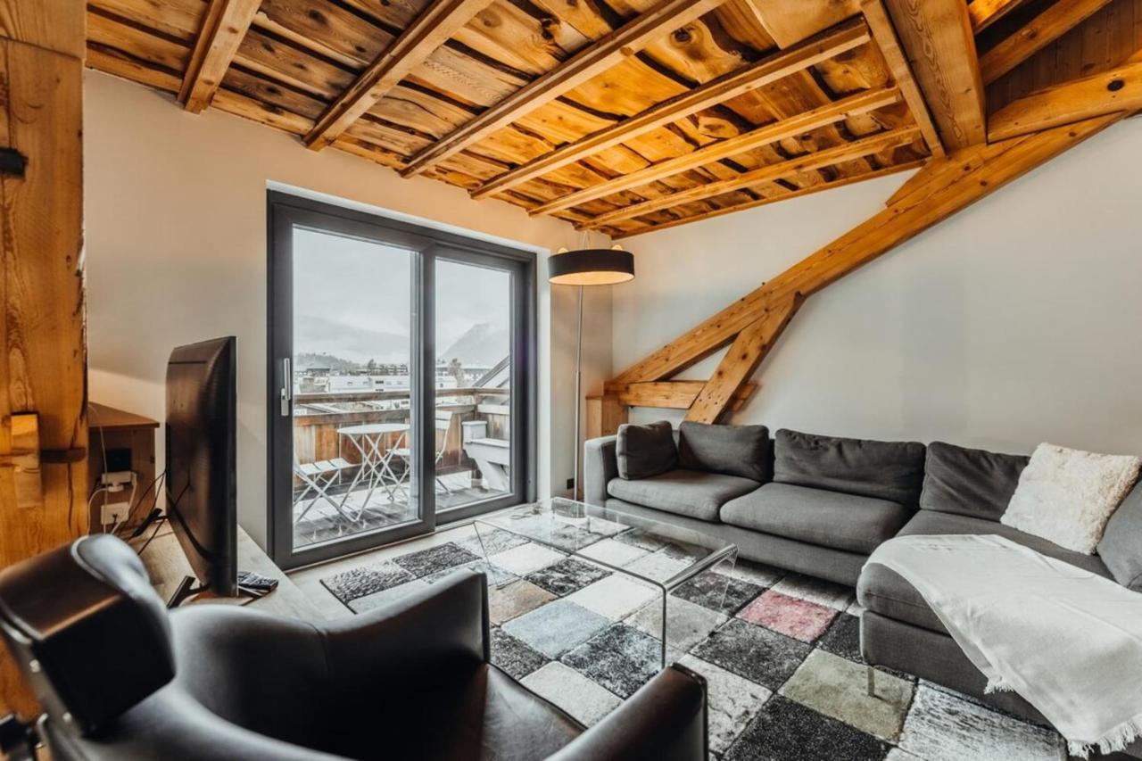 Luxurious 3-Bedroom Flat With Sauna And Garage Chamonix ภายนอก รูปภาพ